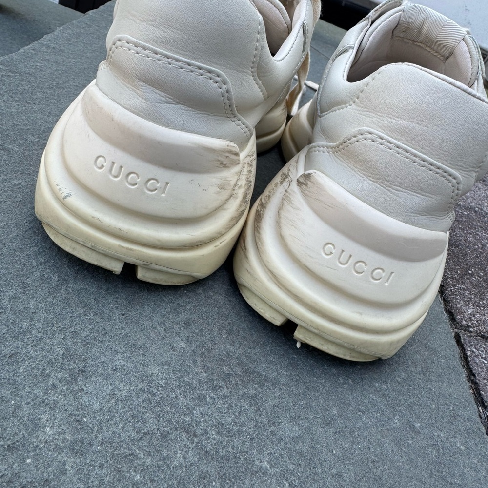 Gucci Beige Rhyton Sneakers - Picture 7 of 12